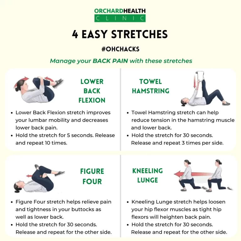 4 Easy Stretches For Back Pain | Orchard Health Clinic